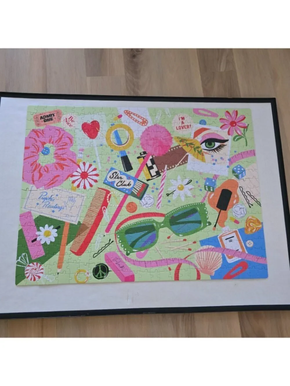 Ban.do x Bijou Karman Junk Drawer Jigsaw Puzzle 500 Pieces Complete